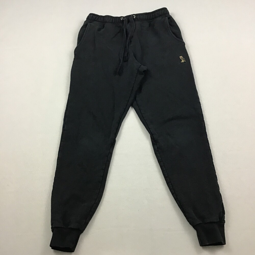 October's Very Own Pants Men Small Black Solid Athletic Sweatpants Drake *